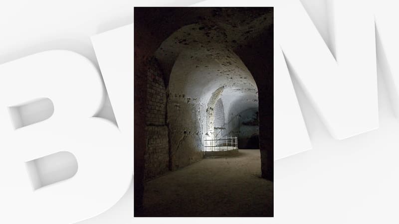 Les galeries de l'ancienne carrière de craie de Meudon dans les Hauts-de-Seine.