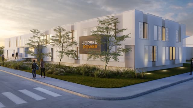 Le futur site de production de Forsee Power près de Poitiers (Image de synthèse)