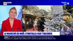 Paris: le marché de Noël s'est installé aux Tuileries ce samedi