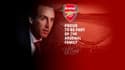 La page d'accueil du site officiel d'Unai Emery