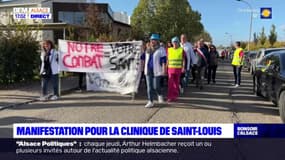 Haut-Rhin: manifestation pour sauver la clinique de Saint-Louis