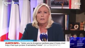 Coronavirus: pour Marine Le Pen, Donald Trump a commis "des erreurs lourdes, comme le gouvernement français"