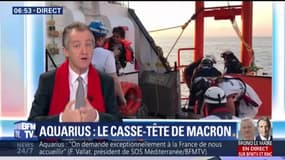 EDITO - L'Aquarius: le casse-tête de Macron 