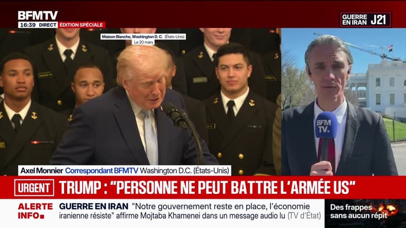 Guerre au Moyen-Orient: Donald Trump affirme que les Iraniens "n'ont plus de marine"