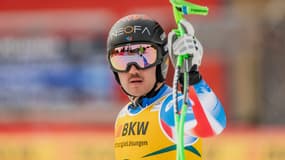 Nils Allègre à Crans Montana, la 23 février 2025