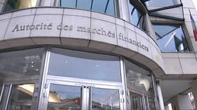Façade de l'Autorité des Marchés Financiers (AMF), à Paris.