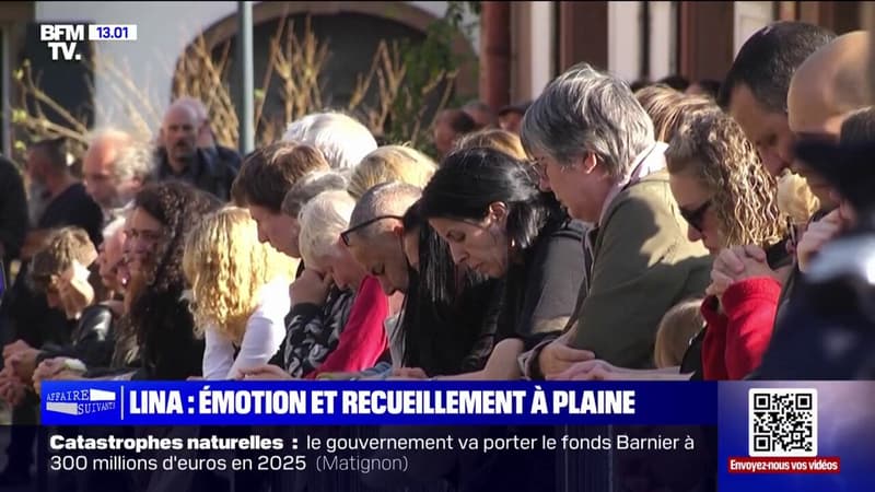 Obsèques de Lina: plusieurs centaines de personnes ont rendu hommage à la jeune fille ce vendredi à Plaine, dans le Bas-Rhin