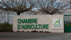 L'entrée des locaux d'une chambre d'agriculture locale, dans le sud de la France, en mars 2023 (photo d'illustration).