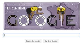 Le Doodle du 29 juin célèbre le 100e Tour de France.