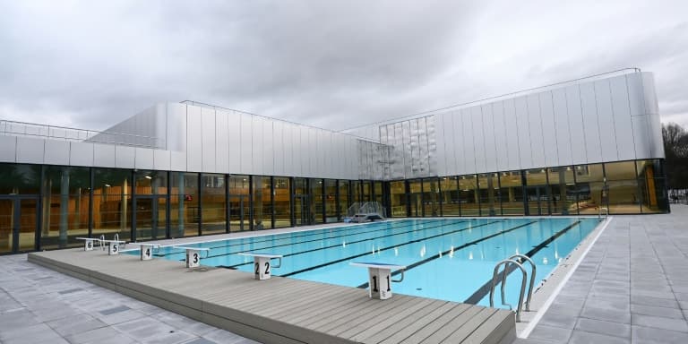 Piscine Annette Kellermann dans le complexe de Marville à La Courneuve en Seine-Saint-Denis. Le 6 février 2024