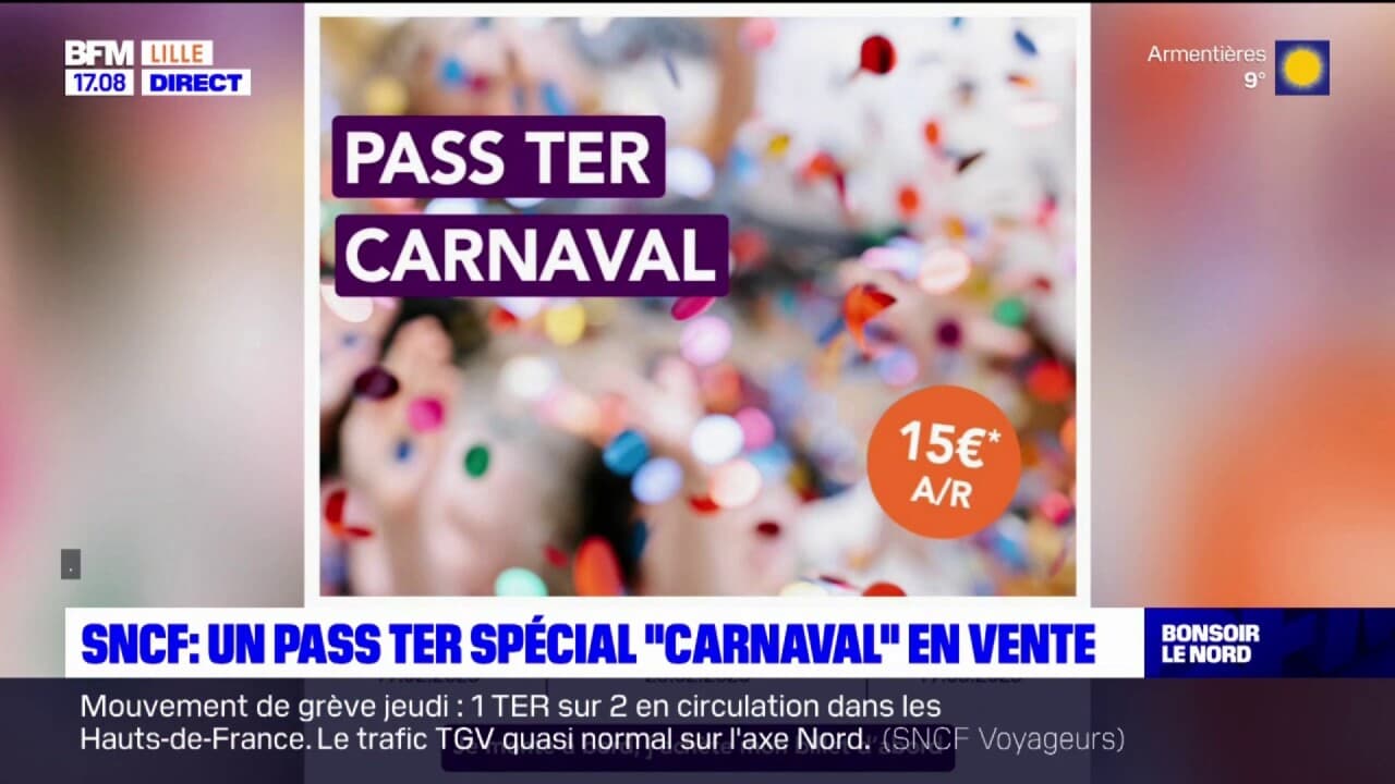 NordPasdeCalais un pass TER spécial "carnaval" en vente