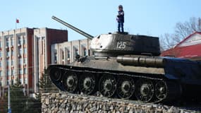 Un char d'assaut exposé à Tiraspol