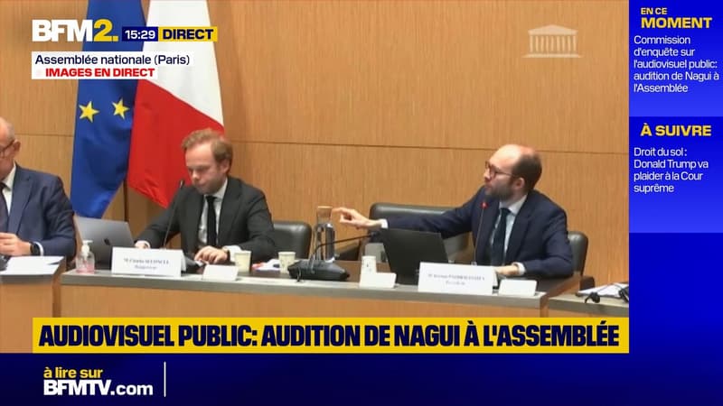 Échanges tendus entre Nagui et Charles Alloncle à la Commission d'enquête de l'audiovisuel public