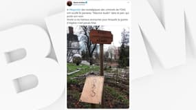 Alexis Corbière (LFI) a condamné sur Twitter la dégradation d'une plaque en hommage à Josette et Maurice Audin, à Bagnolet.