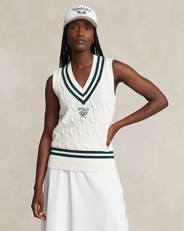 Le pull débardeur Wimbledon de Ralph Lauren