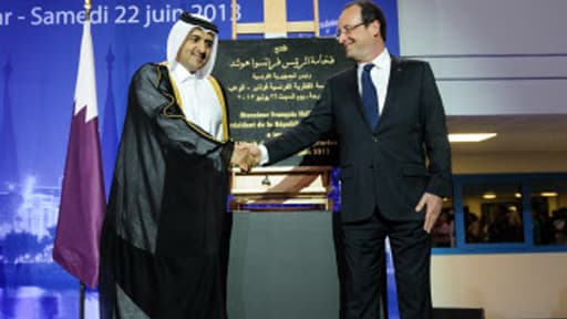 François Hollande a inauguré samedi le lycée Voltaire à Doha