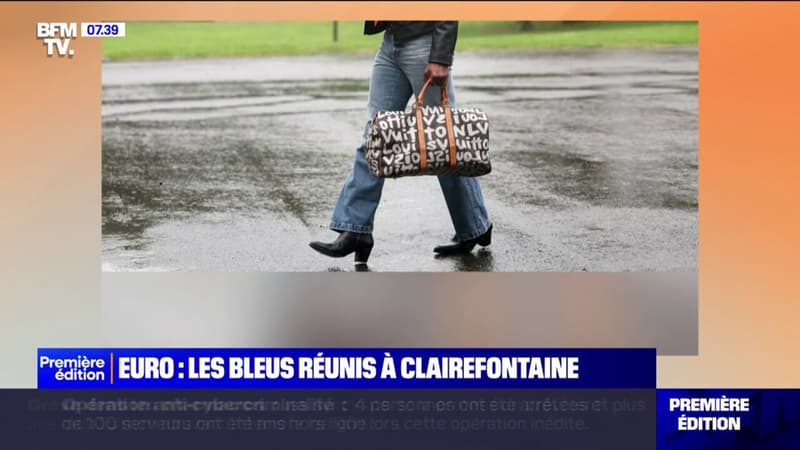 Equipe de France: les talons de Koundé, la veste F1 de Konaté... Le défilé de mode des Bleus à Clairefontaine avant l'Euro