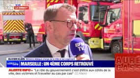 Marseille: "206 personnes ont été évacuées, 50 personnes sont à l'hôtel, dont 7 enfants", confirme Olivier Klein, ministre du Logement