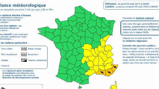 Météo France a levé l'alerte aux orages sur la plupart de la France.