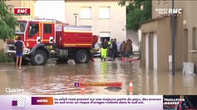 "Ca a fait des courants comme dans une rivière": des habitants de Sénas témoignent après les inondations