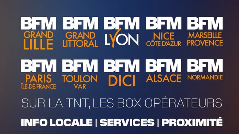 Les chaînes BFM Régions 