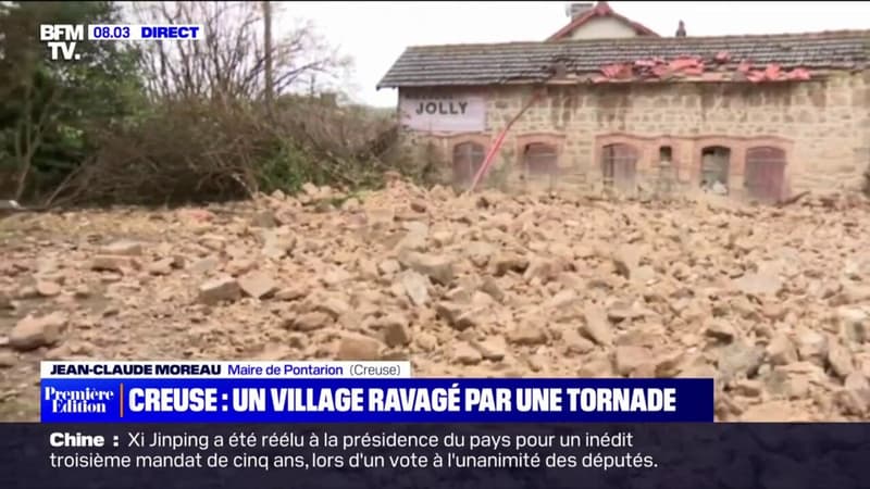 Les images des dégâts considérables causés par une tornade dans la Creuse