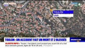 Toulon: un mort et deux blessés graves dans un accident sur le boulevard Émile-Jacquemin