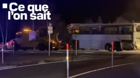 Le car accidenté le dimanche 1er décembre dans les Pyrénées-Orientales