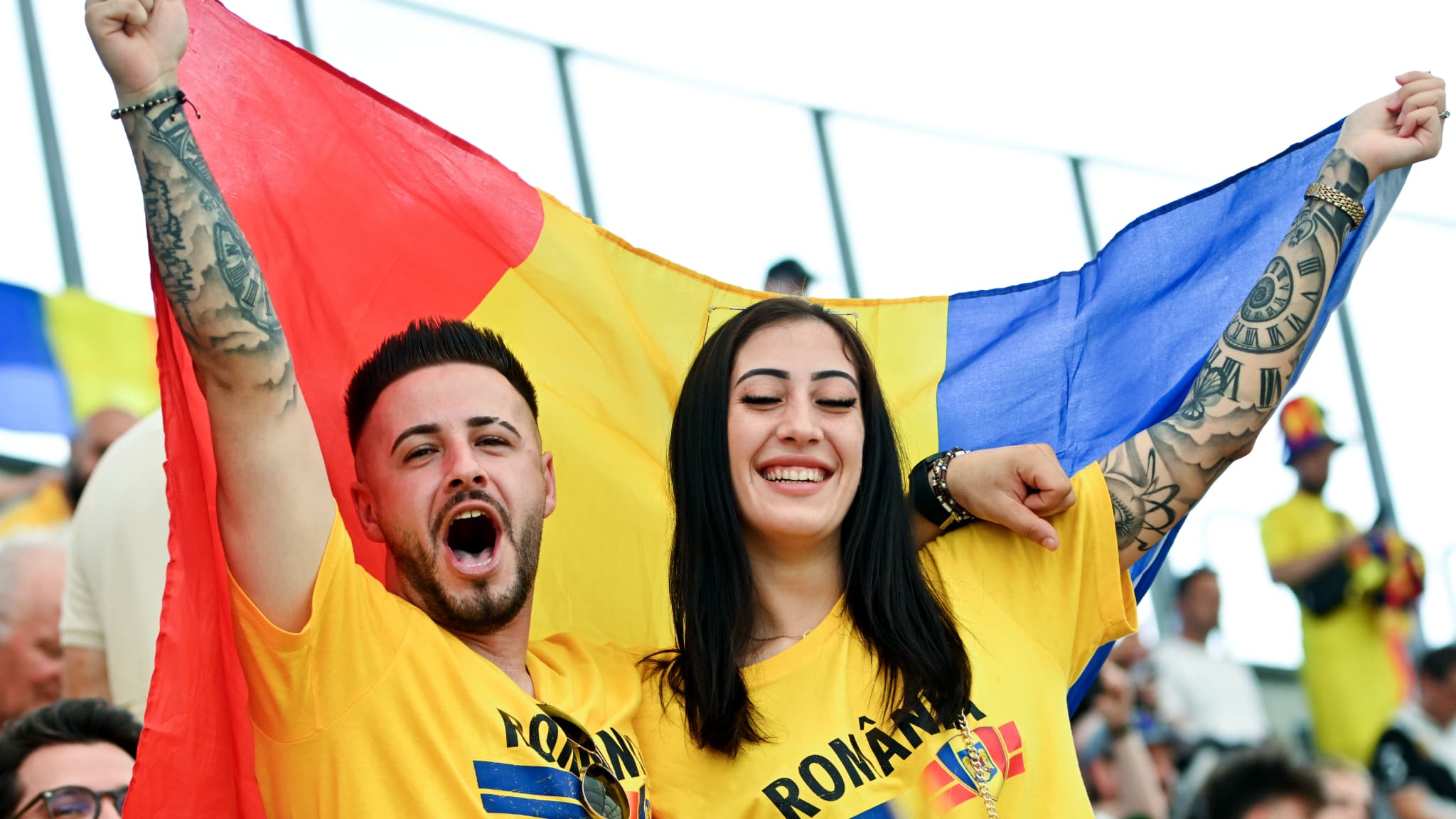 Supporters roumain à l'Euro 2024