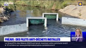 Des filets anti-déchets installés sur des cours d'eau à Fréjus