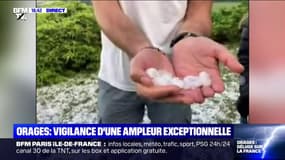 "Vingt minutes de grêle intense, avec des grêlons qui font jusqu'à 3 centimètres de diamètre": le témoignage de Maxime et Manon