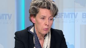 Nadine Ribert-Reinhart, la mère de Valentin, une victime du Bataclan, chez Ruth Elkrief sur BFMTV le 18 janvier 2015.