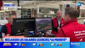 Plan social à Auchan:  reclasser les salariés licenciés, "la priorité"