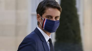 Gabriel Attal le 31 mars 2021 à l'Elysée