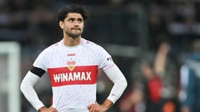 Mahmoud Dahoud avec Stuttgart, le 6 février 2024