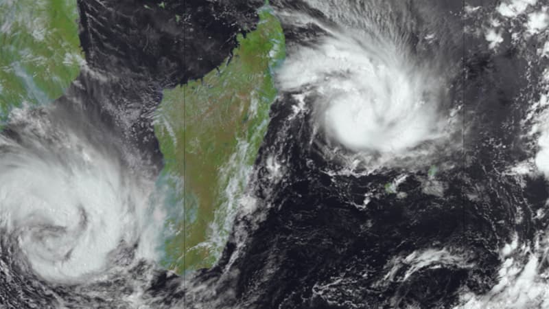 Une image satellite du cyclone Garance, à l'approche de la Réunion, le 26 février 2025.