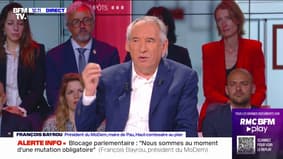 François Bayrou: "Je pense que ce n'est pas possible l'union nationale, je ne vois pas des partis de l'opposition rentrer dans la majorité"