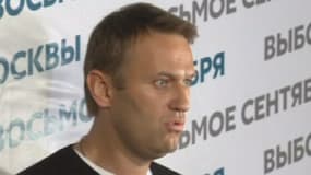 Alexeï Navalny conteste les résultats du premier tour de l'élection à la mairie de Moscou le 8 septembre 2013.