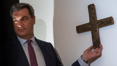 Markus Söder, le ministre-président de Bavière, le 25 avril 2018, à Munich.