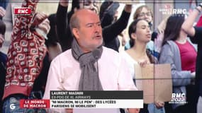 Des lycéens se mobilisent contre l'affiche du 2nd tour ! Laurent Magnin : "Le mépris, c'est de la merde !"