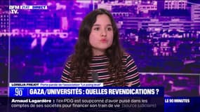 Lorélia Fréjo (porte-parole de l'association "Le poing levé": "Il faut que la question palestinienne ait le droit d'exister dans les facs"