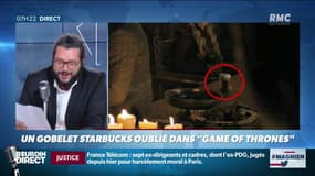 Un gobelet Starbucks oublié dans Game of Thrones