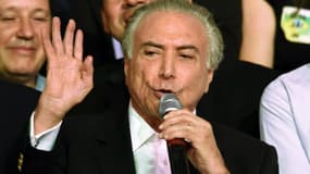 Le vice-président brésilien Michel Temer le 12 mars 2016 à Brasilia
