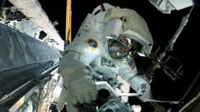 L'astronaute Thomas Pesquet depuis la station spatiale internationale. 