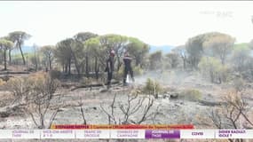 Dans le Var, même si le feu est "fixé", il n'est toujours pas éteint