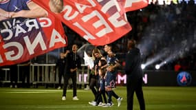 Angel Di Maria fêté par le Parc des Princes, le 21 mai 2022