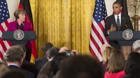 Le président américain recevait lundi la chancelière allemande à la Maison Blanche.