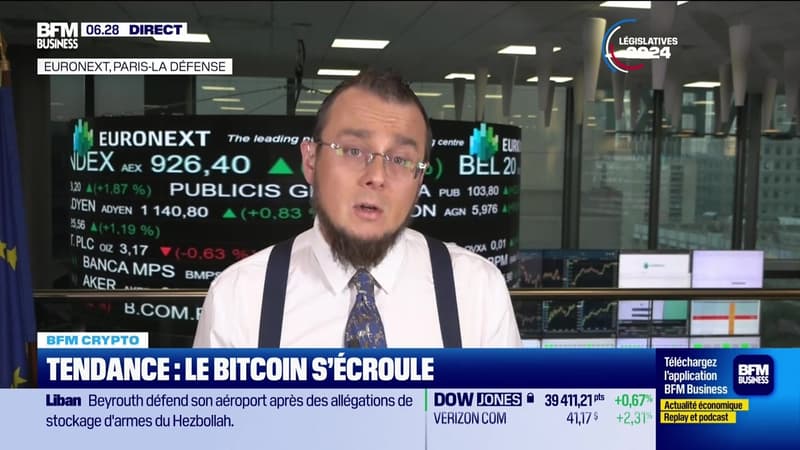 BFM Crypto: Tendance, le Bitcoin s'écroule - 25/06