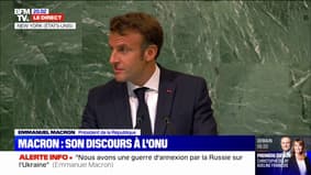 Emmanuel Macron: "Nous avons à faire un choix simple: celui de la guerre ou de la paix"
