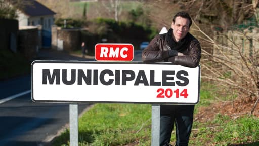 Hugo Perrier parcourt la France pour RMC à l'occasion des élections municipales.